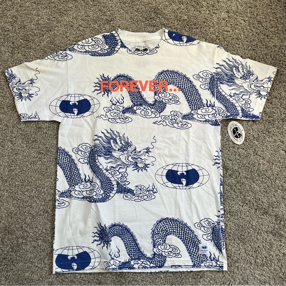 🔴Wu-Wear Shirt Size Medium Wu-Tang Dragons Rza Gza